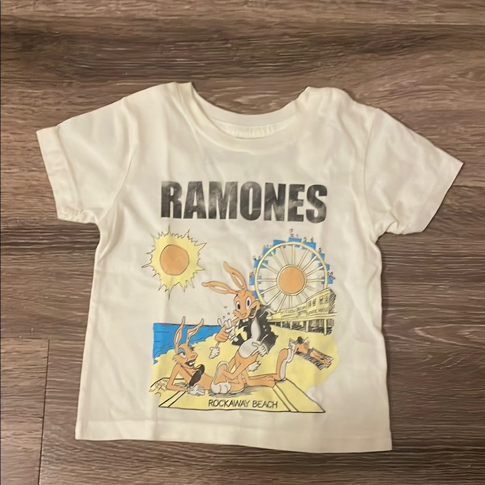 Rowdy Sprout Brand New Kids Graphic T-Shirt - Cream